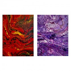 Diptych: Fantasy in Red and...