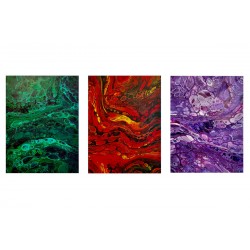 Triptych: Fantasy in Red,...